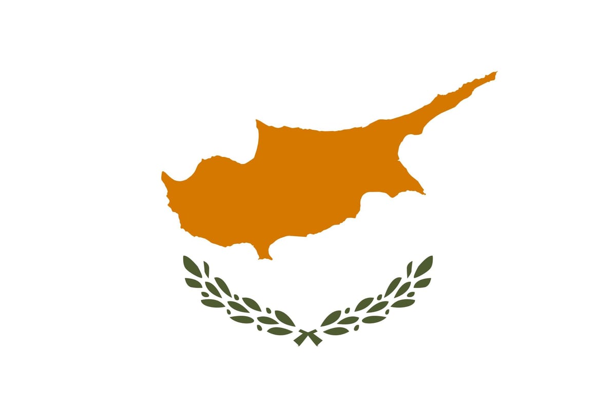 Karta zastava Cipra