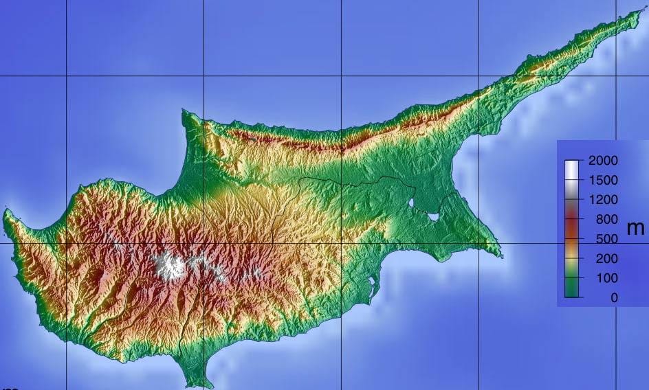 Karta Cipra planine