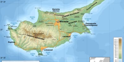 Geografija kartica Cipar