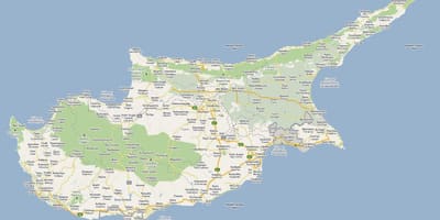 Mapa ulica peja Cipar